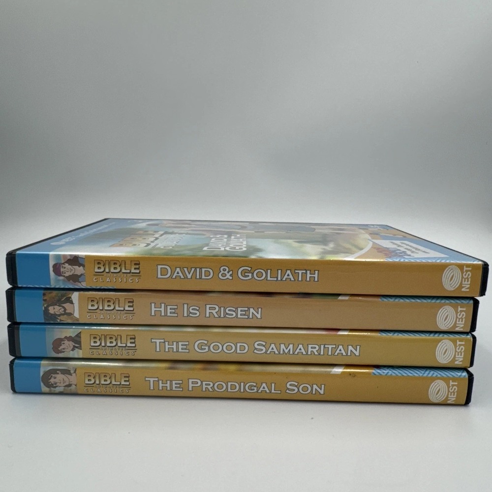 Nest DVD Lot Of 4 Animated Stories from the Bible /New Testament /Hero Classics